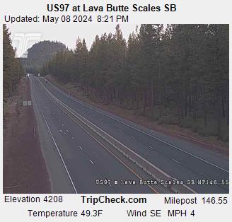 US97 at Lava Butte Scales SB